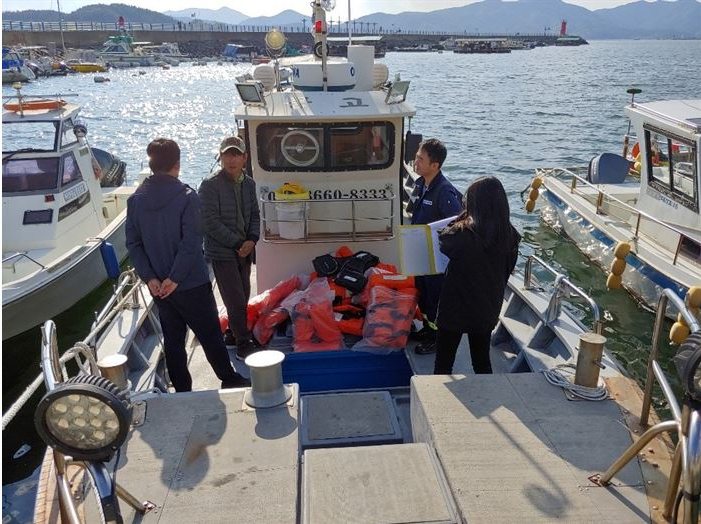 Safety check for fishing boats in autumn and winter